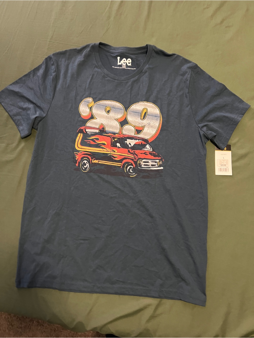 Lee Men’s Navy Graphic Tee Size L